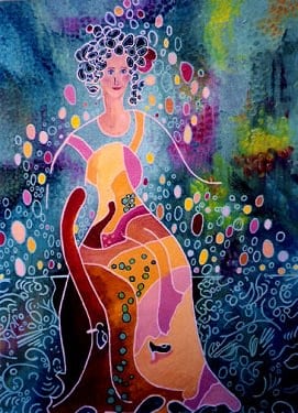 The Dancer by Kathy Leland, oil on canvas