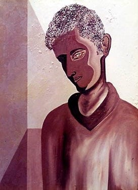 Brown Boy by Kathy Leland, oil on canvas