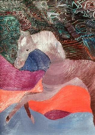 Little Horse by Kathy Leland, oil on canvas