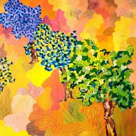 Three Trees by Kathy Leland, oil on canvas
