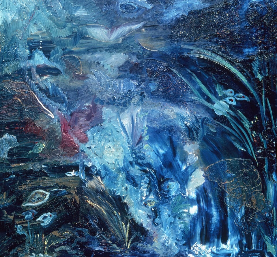 Aquarium by Kathy Leland, oil on canvas