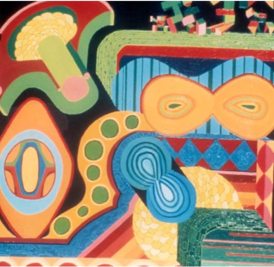 Space Ways by Kathy Leland, oil on canvas