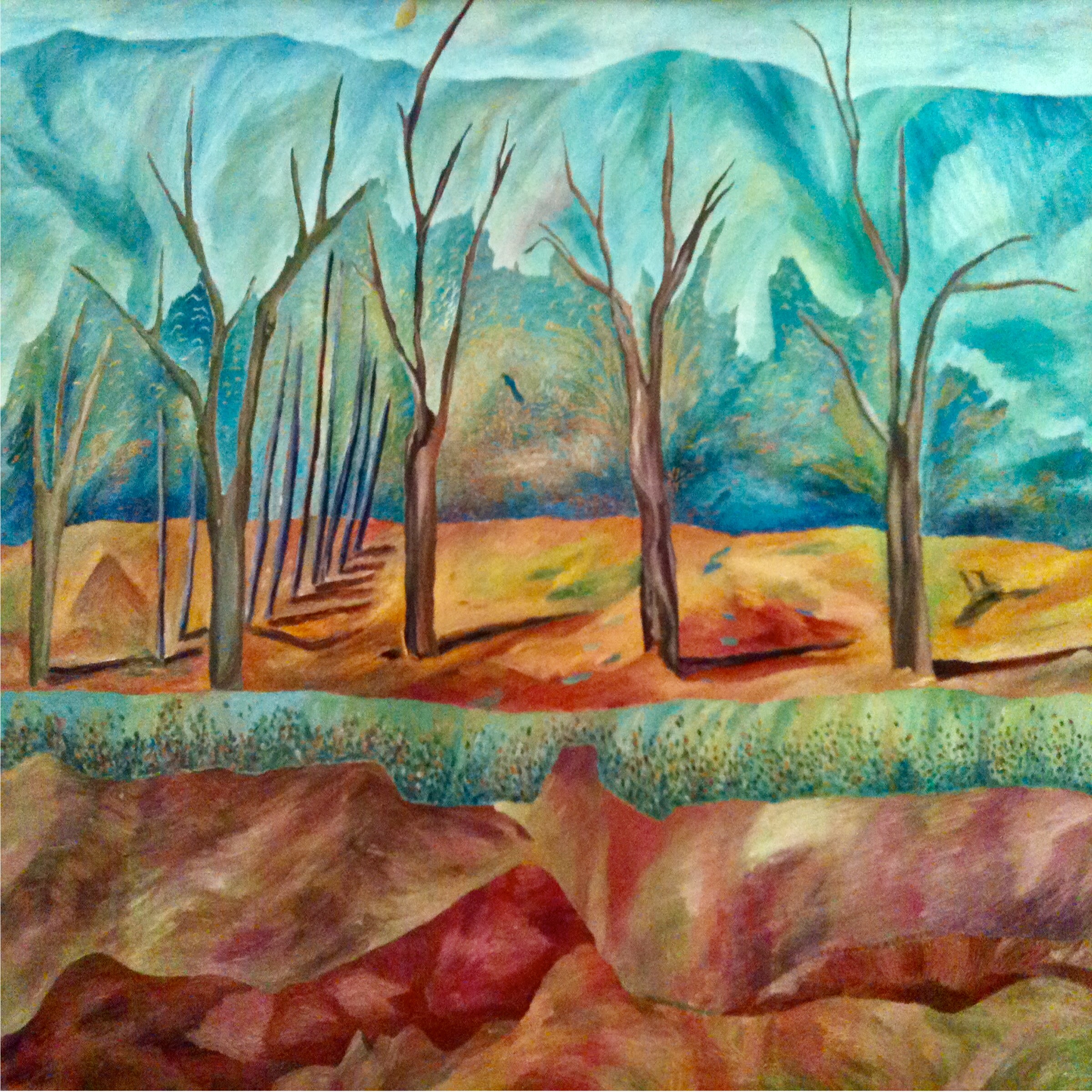 Winter by Kathy Leland, oil on canvas