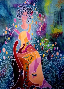 The Dancer by Kathy Leland, oil on canvas