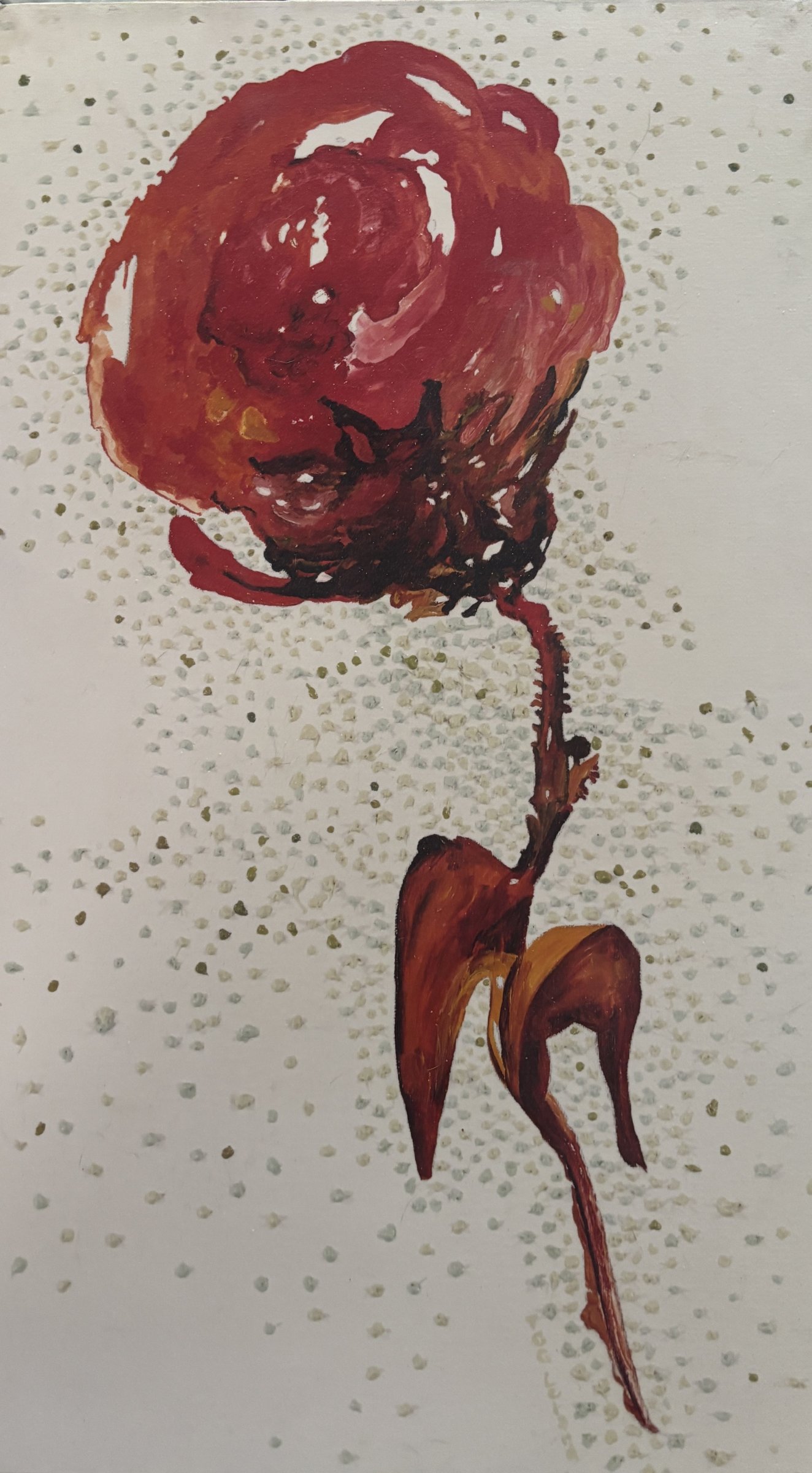 Dancing Rose by Kathy Leland, oil on canvas