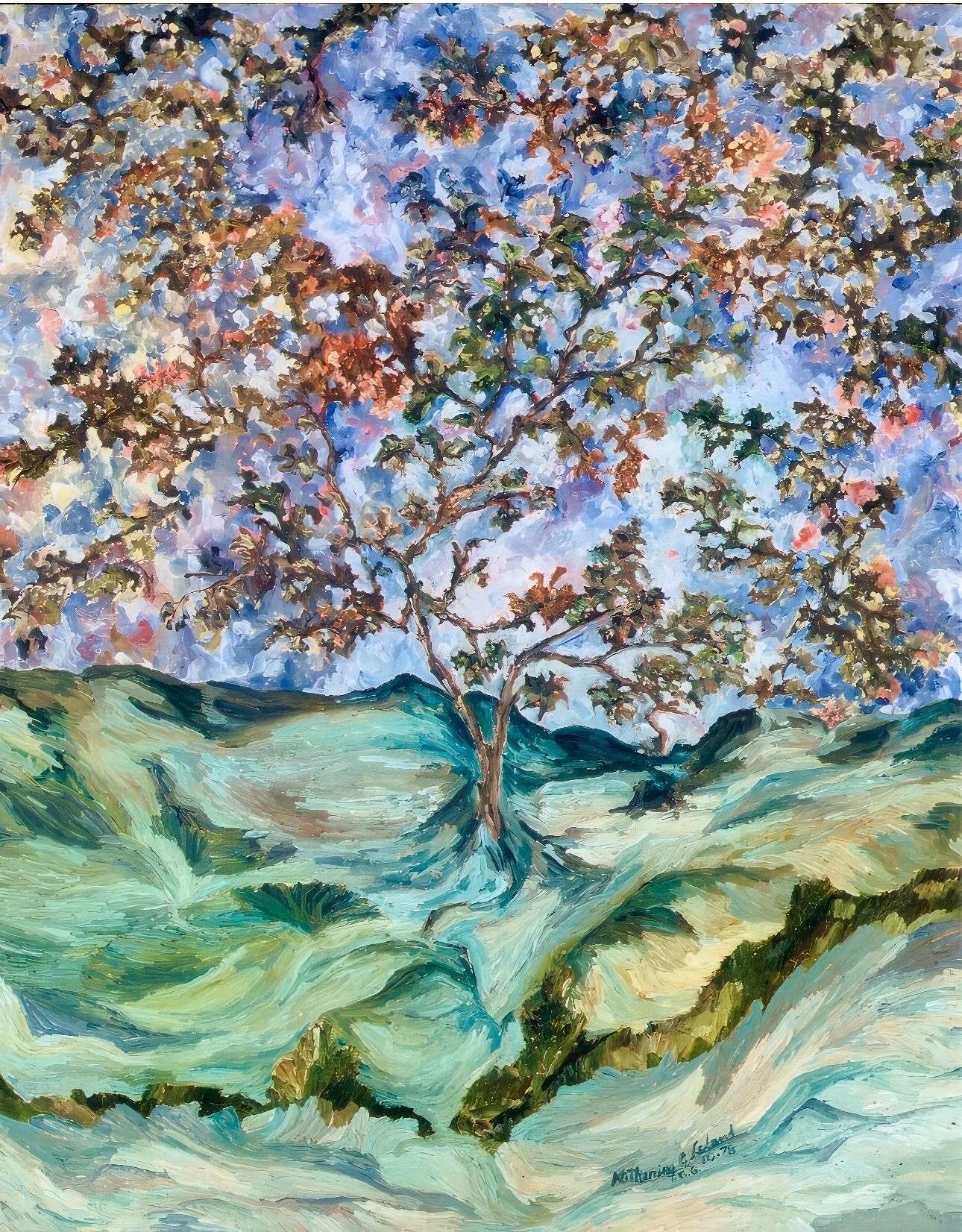 Tree of Life by Kathy Leland, oil on canvas