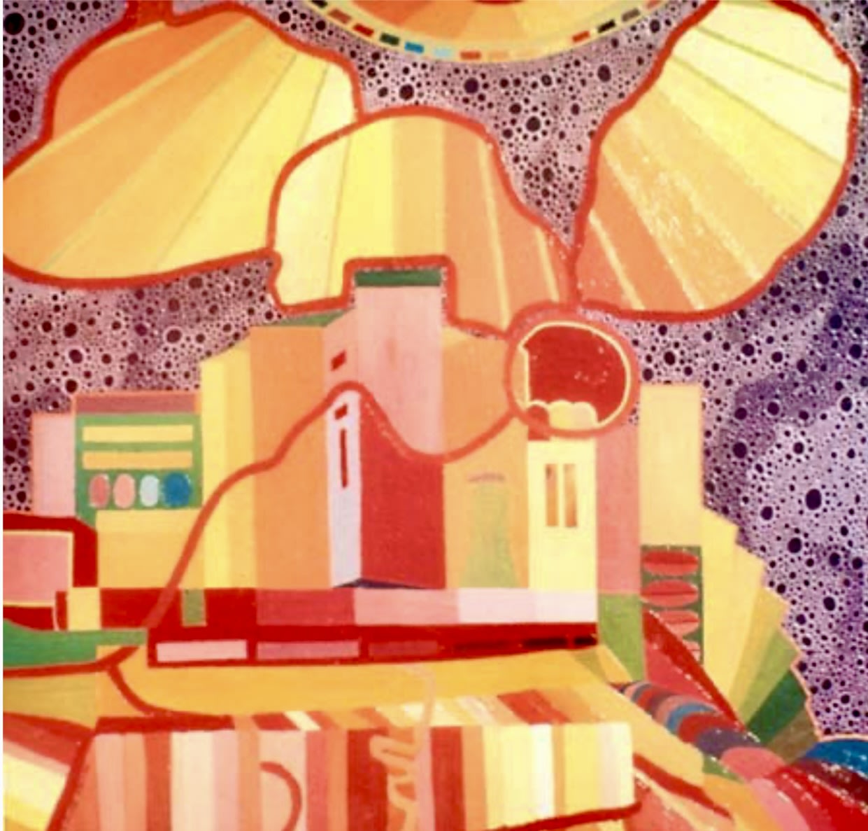 Space City by Kathy Leland, oil on canvas